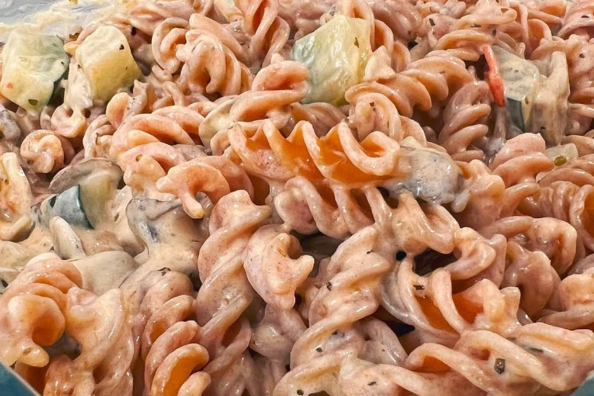 verduras con pasta